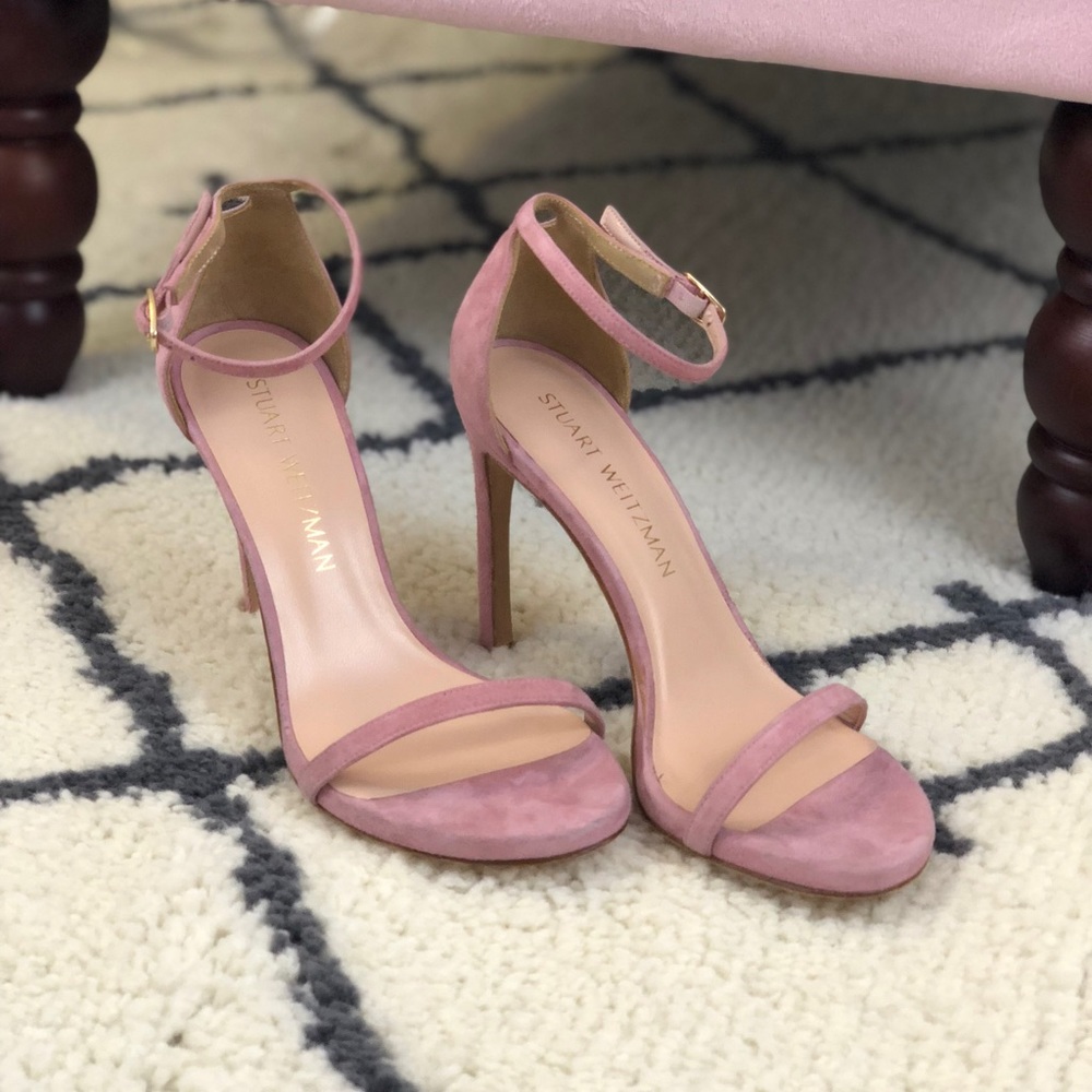 Stuart Weitzman Nudist Suede Sandals
